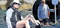 Robert Redford, 85, relaxes on yacht before getting active in the water in Spain - Daily Mail