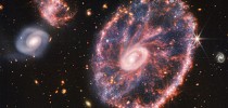 Džeimsa Veba teleskops priecē ar apburošu Ratu riteņa galaktikas attēlu - TVNET