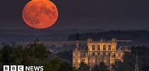 Sturgeon Moon: Photographers in England capture full Moon pictures - BBC