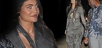 Kylie Jenner takes the plunge in VERY revealing dress attending sister Kendall's 818 Tequila party - Daily Mail