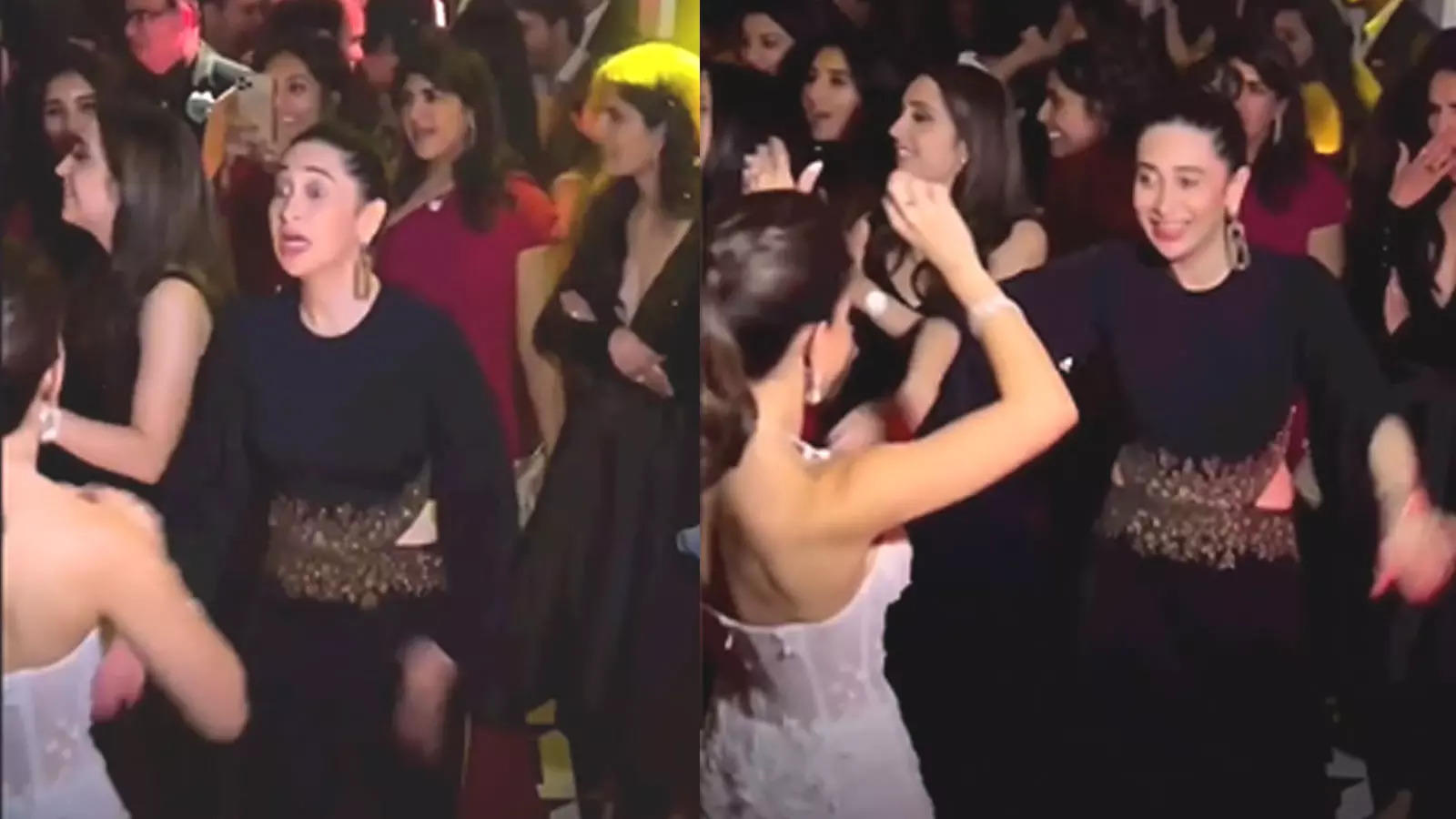 This video of Karisma Kapoor dancing to her iconic song 'Le Gayi Le Gayi' from 'Dil To Pagal Hai' is winning hearts - Times of India