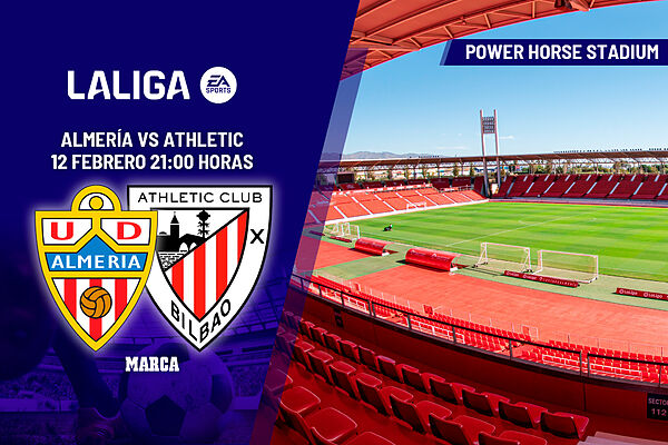 Almería - Athletic Club: horario, dónde ver en TV y canal del partido de LaLiga EA Sports