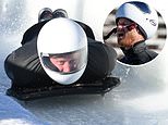 Prince Harry roars with delight after hurtling down bobsled track TWICE - hitting 60mph and leaving wife Meghan 'impressed' - as couple hit the slopes hours after slamming critics of their royal rebrand and vowing: 'We WON'T be broken'
