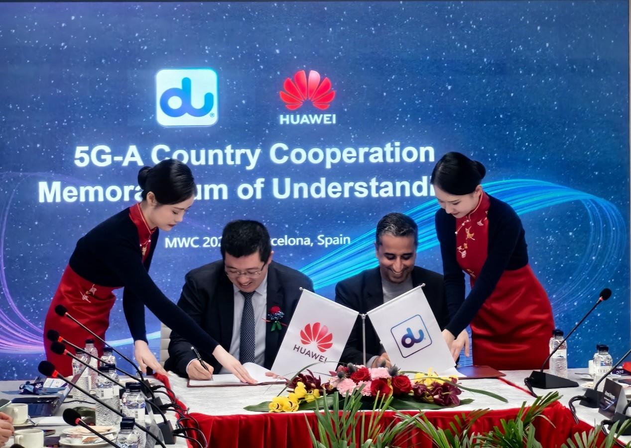 Huawei and du Sign Strategic Cooperation MOU, Building the 5G Advanced Country