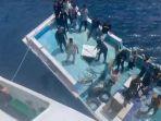 Kapal Mati Mesin, 67 Peziarah Semana Santa Berhasil Dievakuasi Tim SAR Saat Prosesi Laut