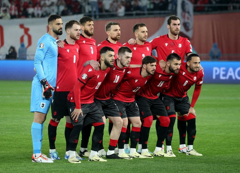 Soccer-Georgia one step closer to Euro 2024 after 2-0 win over 10-man Luxembourg