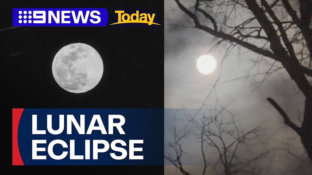 Lunar eclipse brightens night sky 2024 | 9 News Australia - 9 News Australia