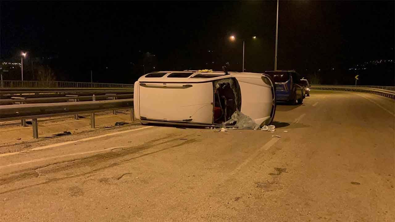 Bursa'da feci kaza! Takla atan araç 50 metre sürüklendi: 4 yaralı