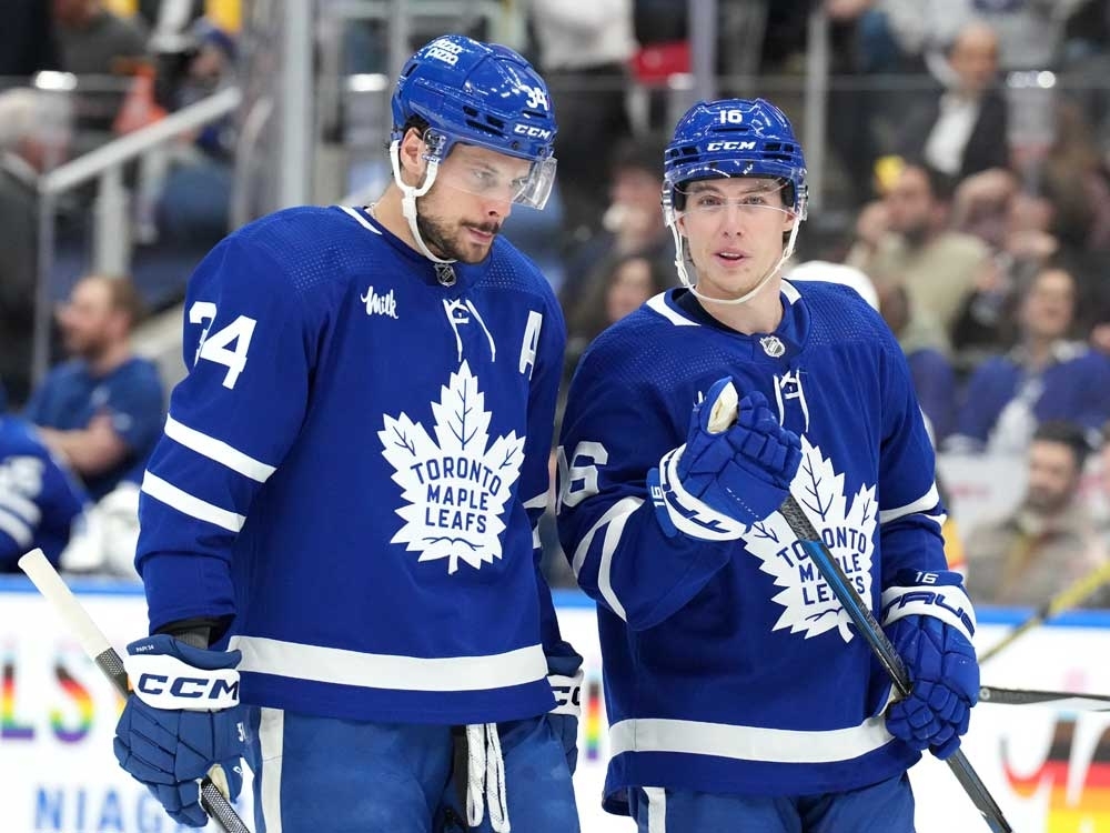 As Maple Leafs seek offence, full-time Matthews-Marner reunion not yet in plans