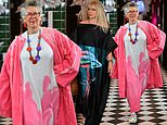 Prue Leith, 84, and Jo Wood, 69, turn heads in striking looks as they hit the catwalk wearing textiles recycled from King Charles' Sandringham Estate