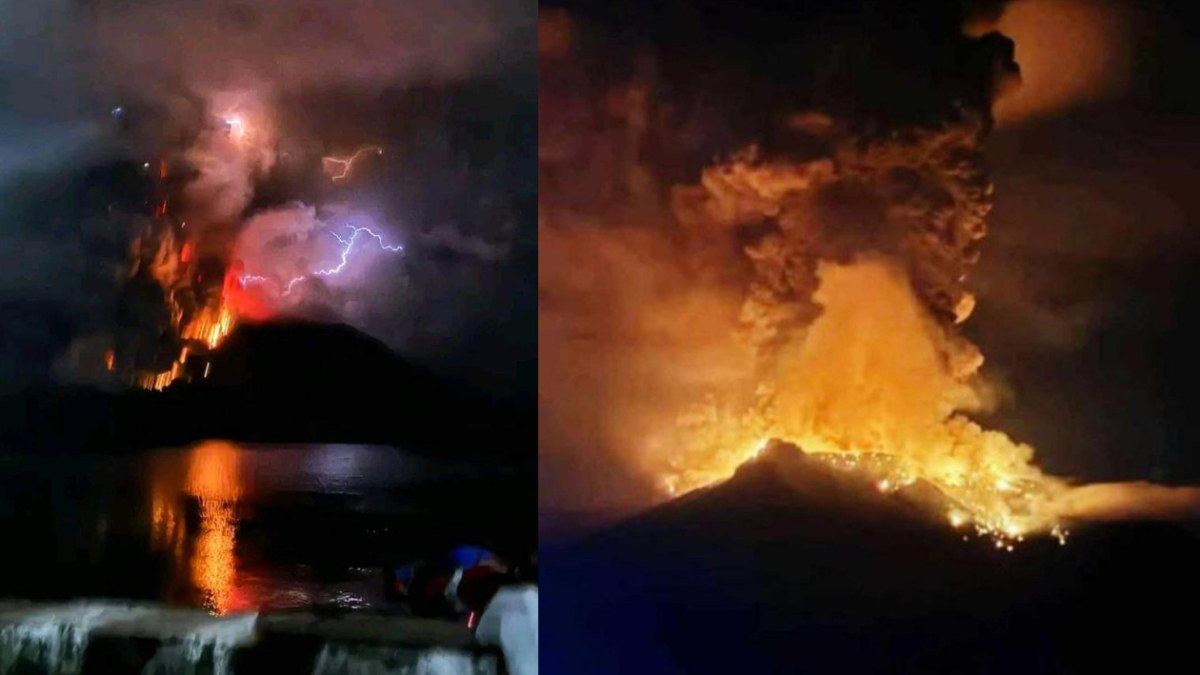 Impactantes imágenes y videos de la erupción de volcán en Indonesia: cientos de personas fueron evacuadas