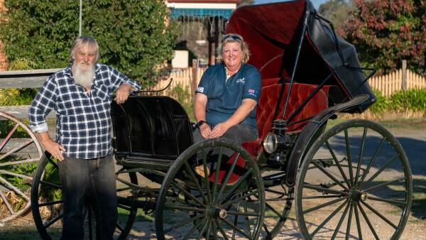 The couple who can drive a Cobb & Co buggy to get fish and chips
