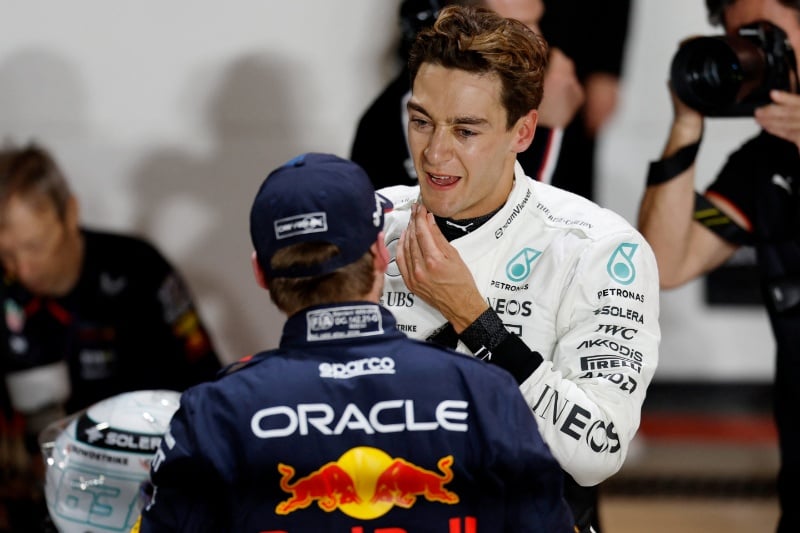 Motor racing: Russell on pole in Qatar after stewards demote Verstappen